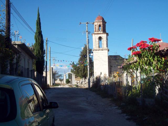 Calle Principal hacia el templo