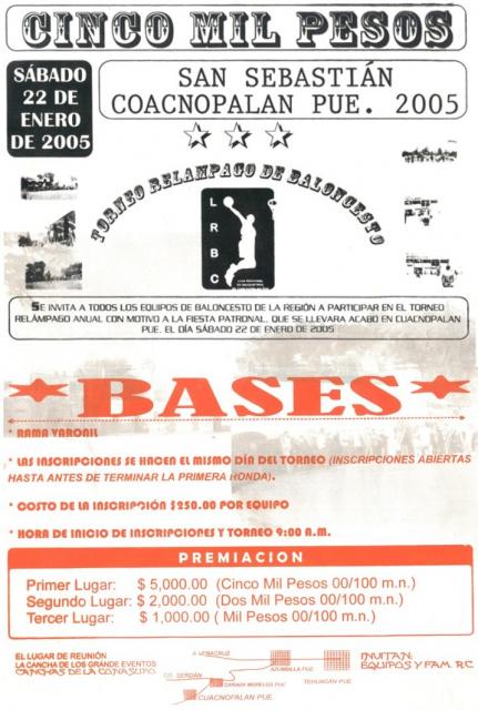 3er Torneo de Basquetbol S.Sebastian M. Cuac-2005