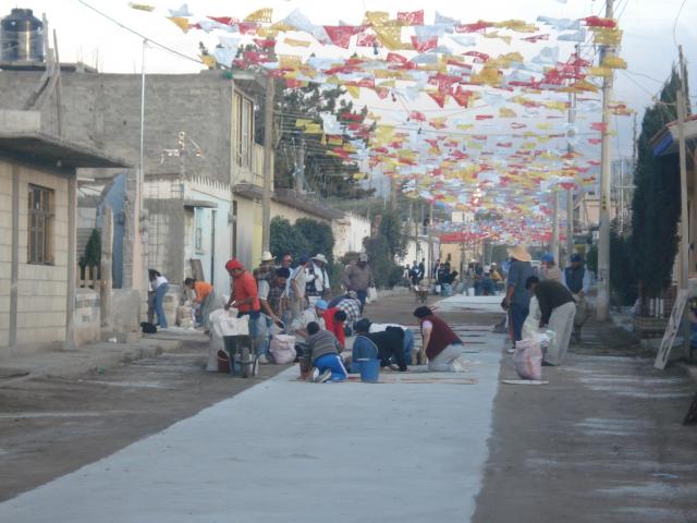 elaboracion de alfombras