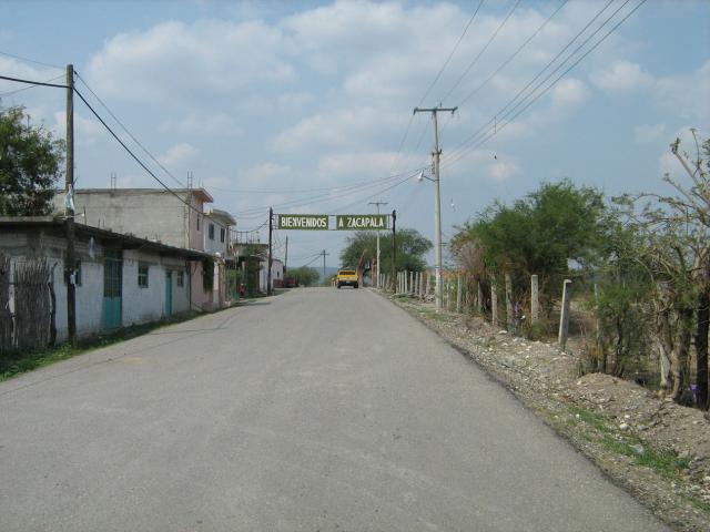 Entrada de Zacapala