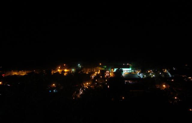 Alcozauca panoramic view of the night